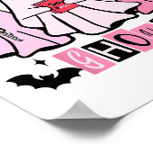 Niedlich Ghost Gemein Ghouls Funny Halloween Kostü Poster (Ecke)