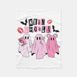 Niedlich Ghost Gemein Ghouls Spaß Halloween Kostüm Fleecedecke