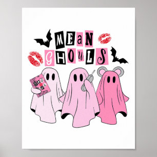 Niedlich Ghost Gemein Ghouls Spaß Halloween Kostüm Poster