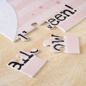 Niedlich Ghost Girly Happy Halloween Puzzle (Seite)