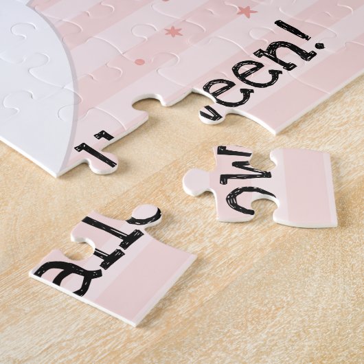 Niedlich Ghost Girly Happy Halloween Puzzle (Seite)