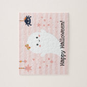 Niedlich Ghost Girly Happy Halloween Puzzle (Vertikal)