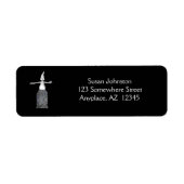 Niedlich Ghost Grabstein Halloween-Adresse (Vorne)