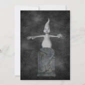 Niedlich Ghost Gravestone Halloween Einladung (Rückseite)