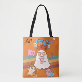 Niedlich Ghost Groovy Style Peace&Liebe Carrot Ora Tasche