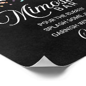 Niedlich Ghost Halloween Baby Dusche Mimosa Bar Si Poster (Ecke)