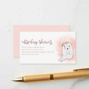 Niedlich Ghost Halloween Baby Shower Showdusche En Begleitkarte