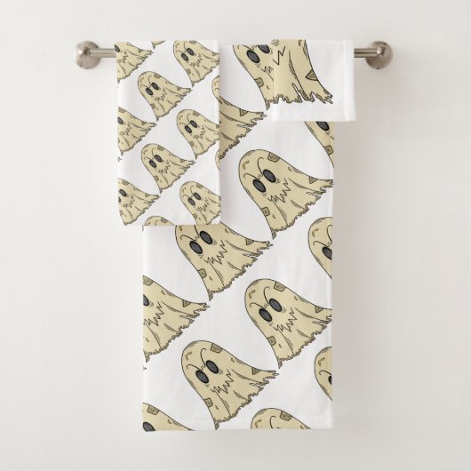 Niedlich Ghost Halloween Badhandtuch Set (Insitu)