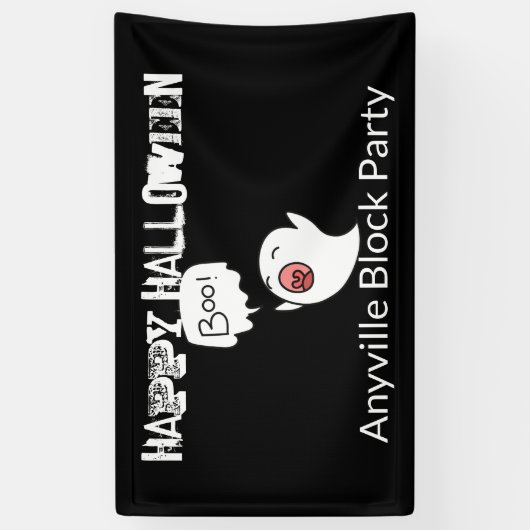 Niedlich Ghost Halloween Banner (Vertikal)