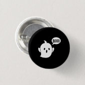 Niedlich Ghost Halloween Button (Vorne & Hinten)
