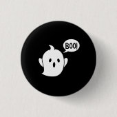 Niedlich Ghost Halloween Button (Vorderseite)