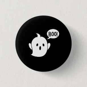 Niedlich Ghost Halloween Button