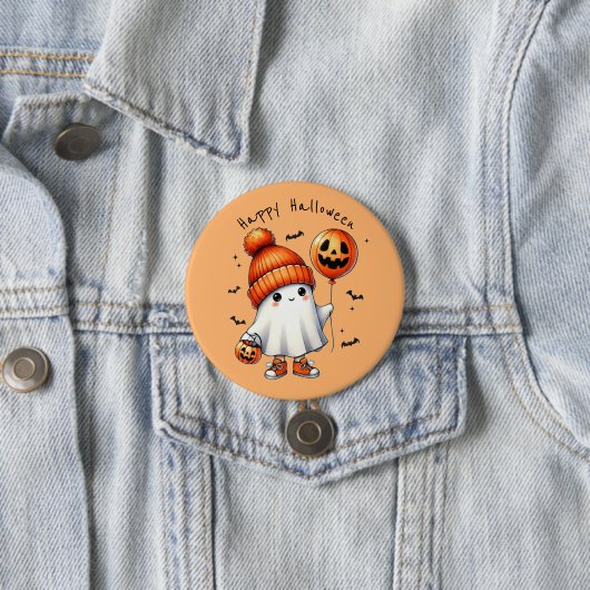 Niedlich Ghost Halloween Button (Beispiel)