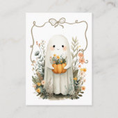 Niedlich Ghost Halloween Danke Cotattcore Fall Visitenkarte (Rückseite)