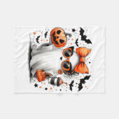 Niedlich Ghost Halloween Diva Cartoon Sungles Hand Fleecedecke (Vorderseite (Horizontal))