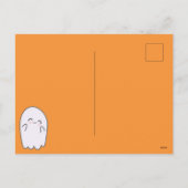 Niedlich Ghost Halloween Feiertagspostkarte (Rückseite)