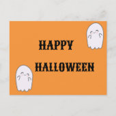 Niedlich Ghost Halloween Feiertagspostkarte (Vorderseite)