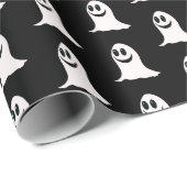Niedlich Ghost Halloween Geschenkpapier (Rolleneckpunkt)