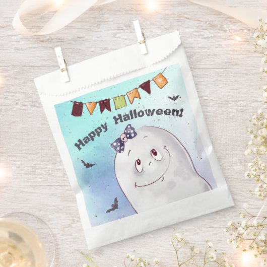 Niedlich Ghost Halloween Geschenktütchen (Ausgeschnitten)