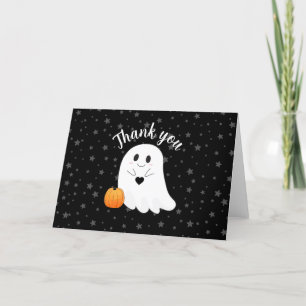 Niedlich Ghost Halloween Kinderdusche Dankeskarte