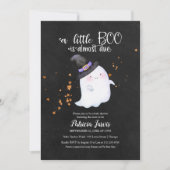 Niedlich Ghost Halloween Kinderdusche Einladung (Vorderseite)