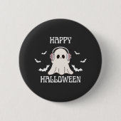 Niedlich Ghost Halloween Kopfhörer Art Button (Vorderseite)