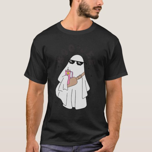 Niedlich Ghost Halloween Kostüm Boujee Boo Jee Spo T-Shirt (Vorderseite)