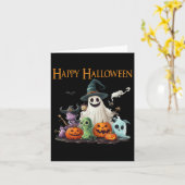 Niedlich Ghost Halloween Kostüm Happy Halloween Gh Karte (Gelbe Blume)
