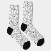 Niedlich Ghost Halloween-Muster Socken (Rechts)