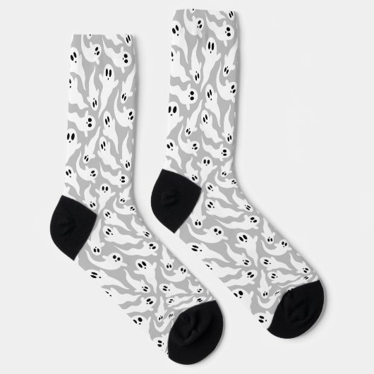 Niedlich Ghost Halloween-Muster Socken (Rechts)