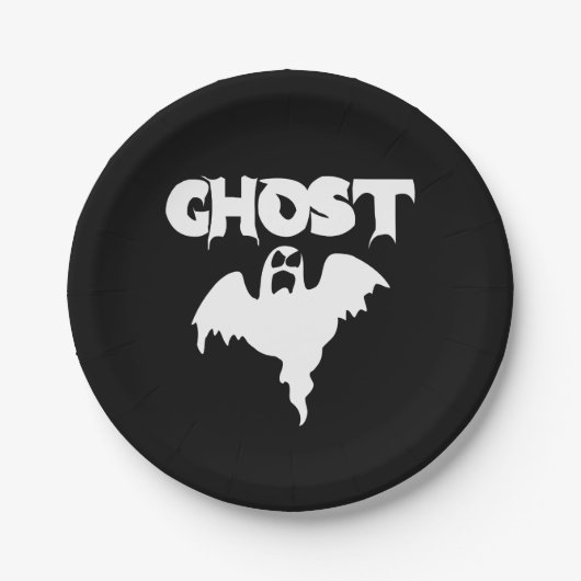 Niedlich Ghost Halloween Pappteller (Vorderseite)