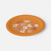 Niedlich Ghost Halloween Pappteller (Schrägansicht)