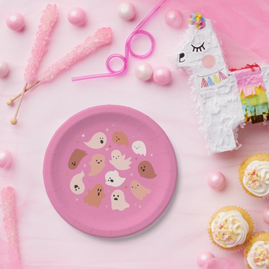 Niedlich Ghost Halloween Pappteller (Party)