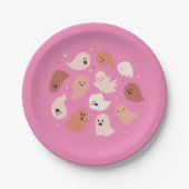 Niedlich Ghost Halloween Pappteller (Vorderseite)