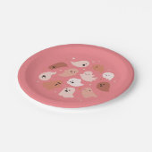 Niedlich Ghost Halloween Pappteller (Schrägansicht)