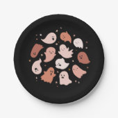 Niedlich Ghost Halloween Pappteller (Vorderseite)