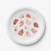 Niedlich Ghost Halloween Pappteller (Vorderseite)
