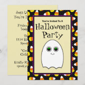 Niedlich Ghost Halloween-Party Einladungen (Vorne/Hinten)