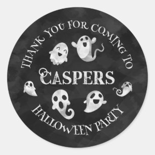 Niedlich Ghost-Halloween-Party Vielen Dank Sticker