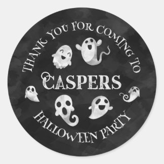 Niedlich Ghost-Halloween-Party Vielen Dank Sticker
