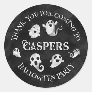 Niedlich Ghost-Halloween-Party Vielen Dank Sticker