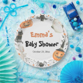 Niedlich Ghost Halloween Pumpkin Herbstdusche Pappteller (Party)