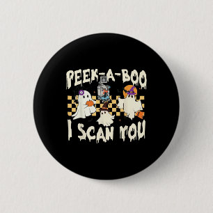 Niedlich Ghost Halloween Spooky-Saison Button