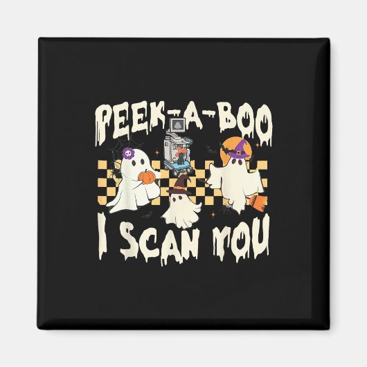 Niedlich Ghost Halloween Spooky-Saison Magnet (Vorne)