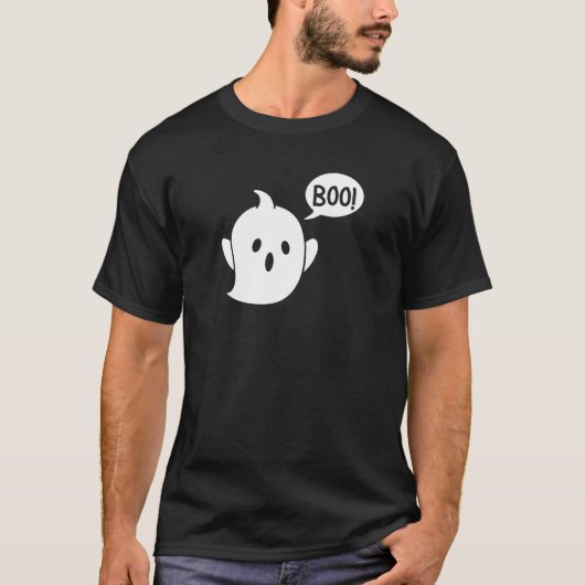 Niedlich Ghost Halloween T-Shirt (Vorderseite)