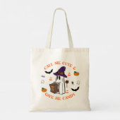 Niedlich Ghost Halloween-Tasche Tragetasche (Rückseite)
