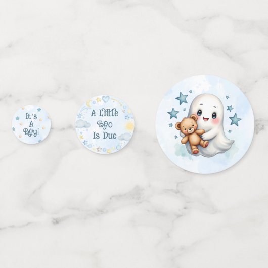 Niedlich Ghost Halloween Themed Boys Kinderdusche Konfetti (Vorderseiten)