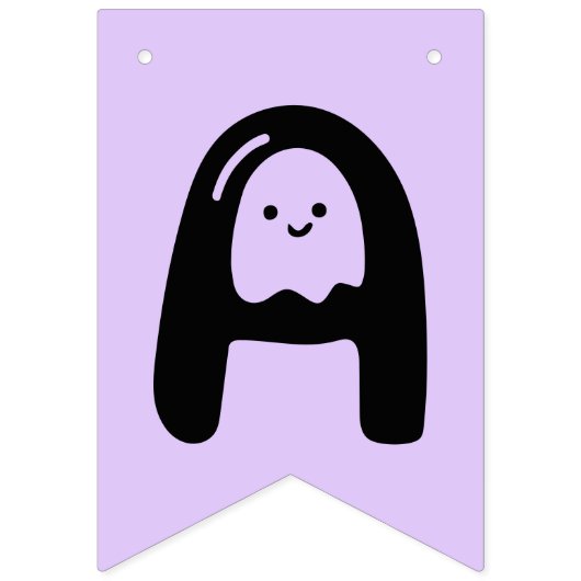 Niedlich Ghost Happy Halloween Jagdfahnen Wimpelkette (Zweite Fahne)