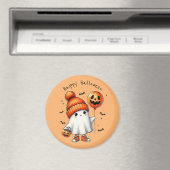 Niedlich Ghost Happy Halloween Magnet (In Situ (Geschirrspüler))