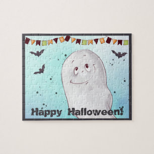 Niedlich Ghost Happy Halloween Puzzle